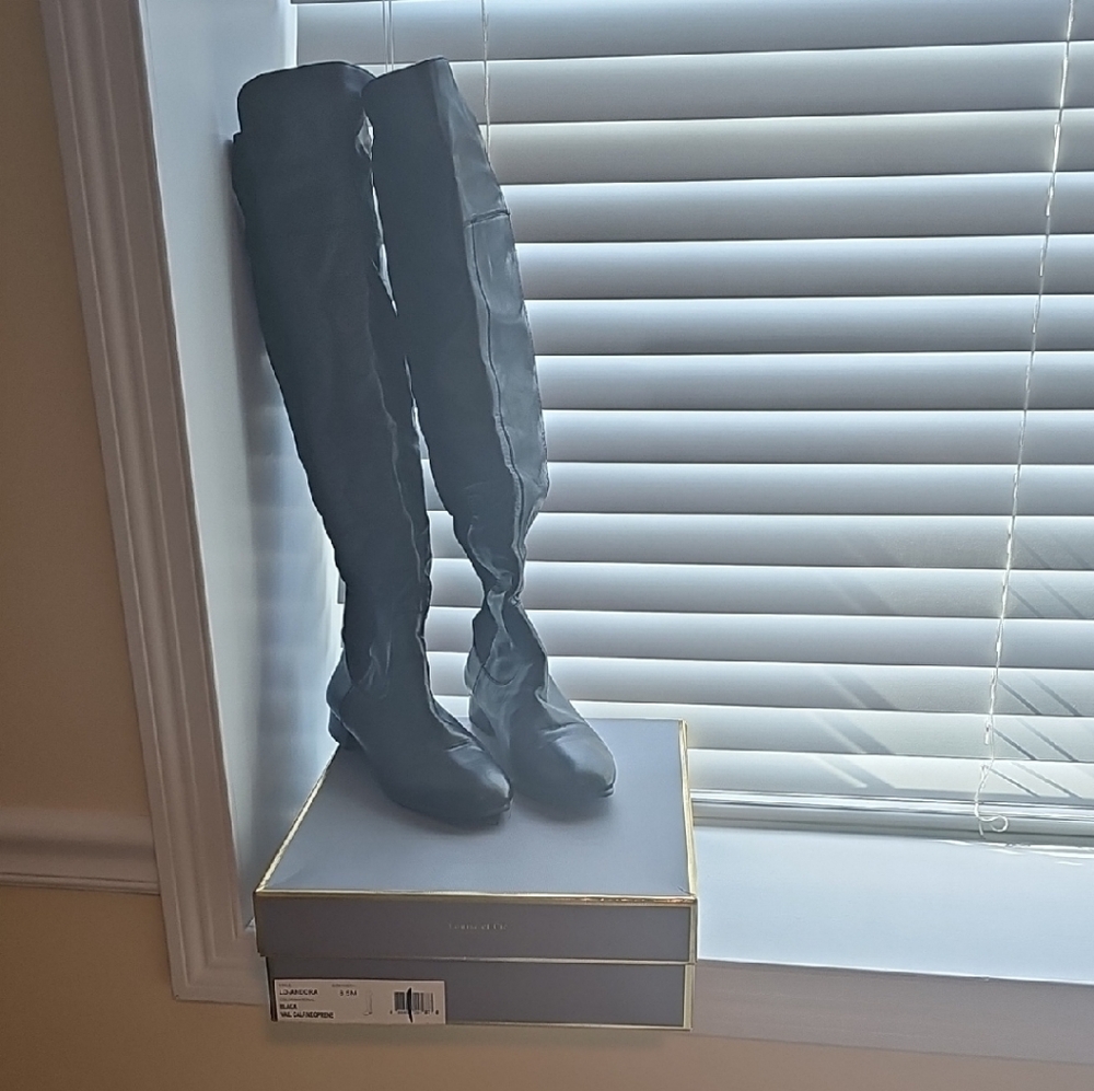 Black Over-the-Knee Boots Louise et Cie Size 8.5